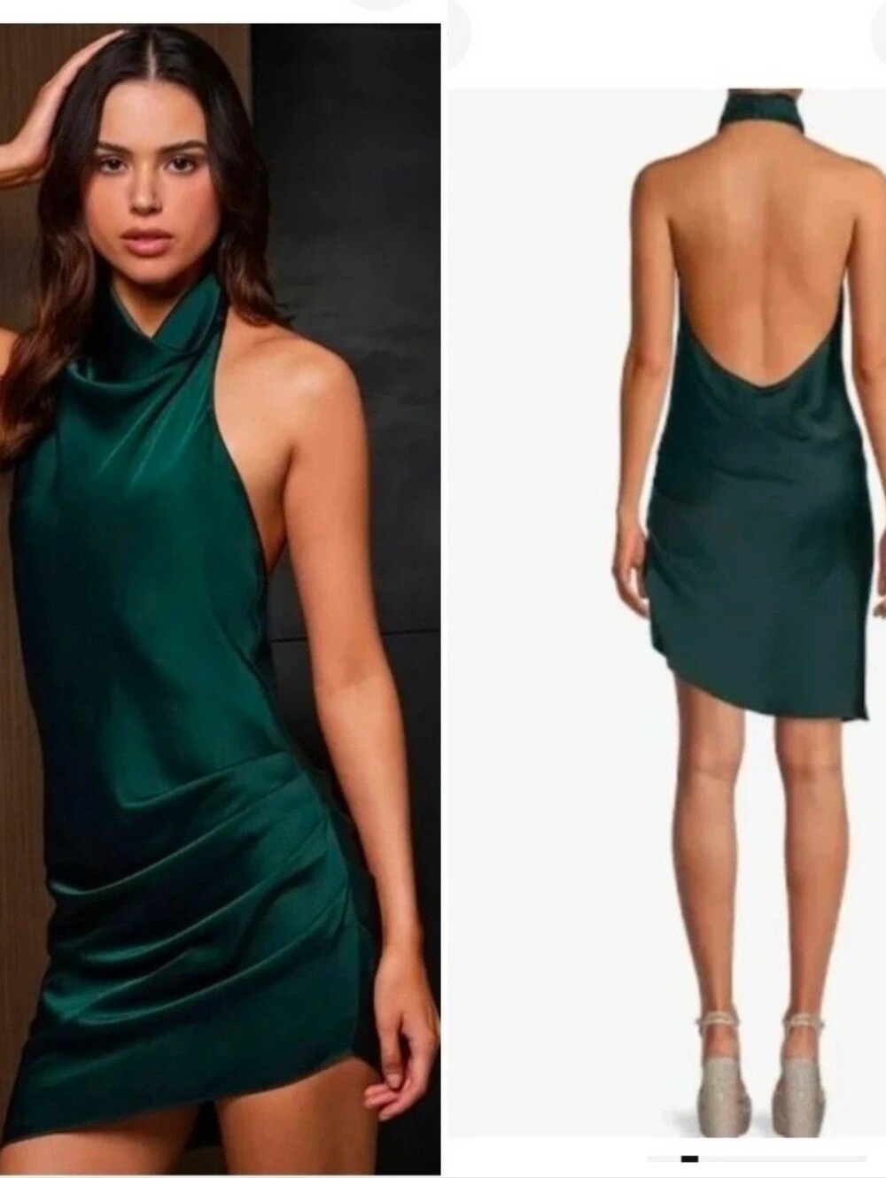 Gianni Bini Peyton Dress - Size 10 - Hunter/Emerald Green